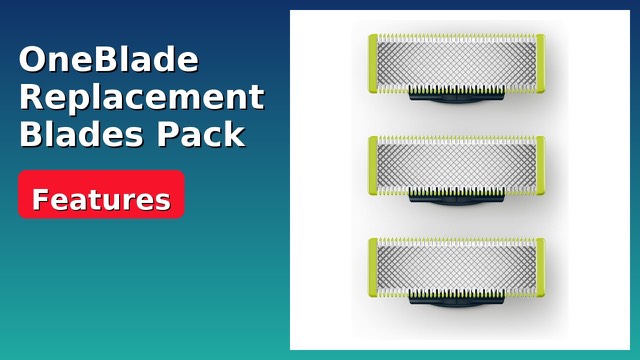 Philips OneBlade replacement blades pack for face and body