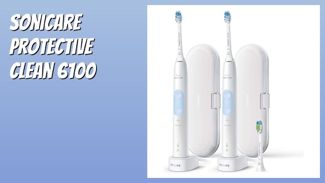 Philips Sonicare Protective Clean 6100 rechargeable toothbrush set with travel cases