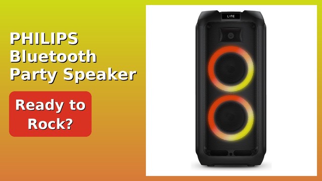 Philips TAX4209 tall Bluetooth party speaker with LED lights