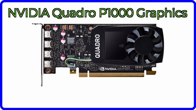PNY NVIDIA Quadro P1000 low-profile professional graphics card