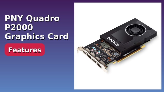 PNY NVIDIA Quadro P2000 professional graphics board with four DisplayPort outputs