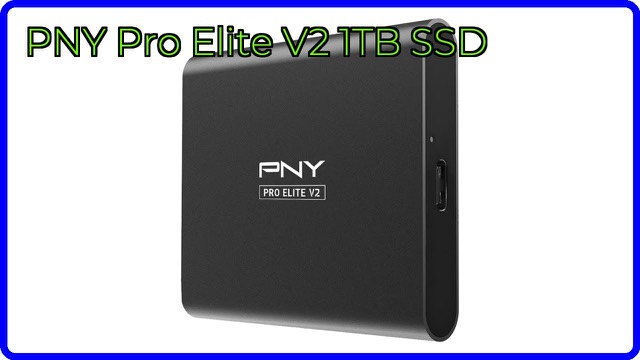 PNY Pro Elite V2 portable SSD with aluminum housing