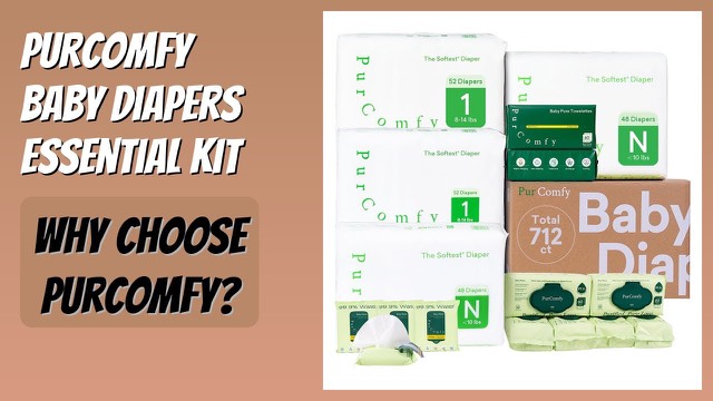PurComfy baby diapers and wipes essentials kit