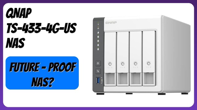 QNAP TS-433 four-bay network attached storage enclosure