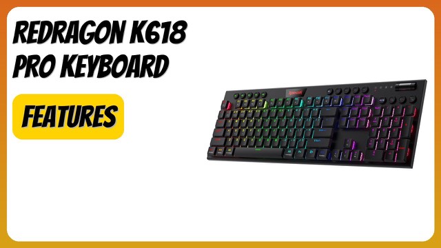 Redragon K618 PRO low-profile wireless RGB mechanical keyboard