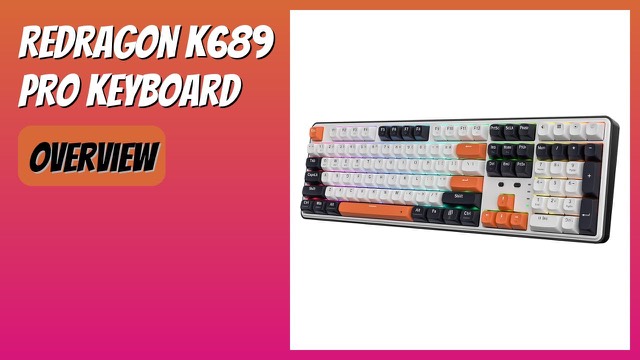 Redragon K689 PRO full-size wireless mechanical keyboard with RGB backlight