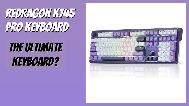 Redragon K745 PRO full-size RGB mechanical keyboard with mixed-colour keycaps
