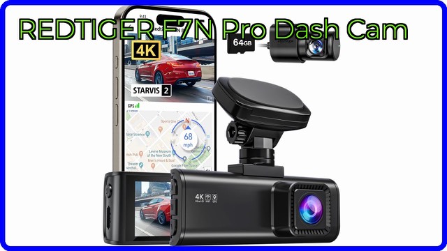 REDTIGER F7N Pro dual dash cam with 3.18 inch screen