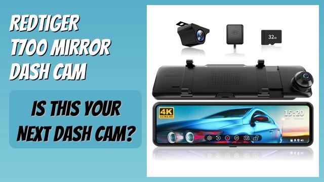 REDTIGER T700R mirror dash cam with front and rear cameras