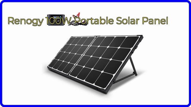 Renogy 100 watt Eclipse portable solar panel suitcase with kickstand