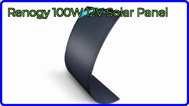 Renogy 100W flexible black monocrystalline solar panel