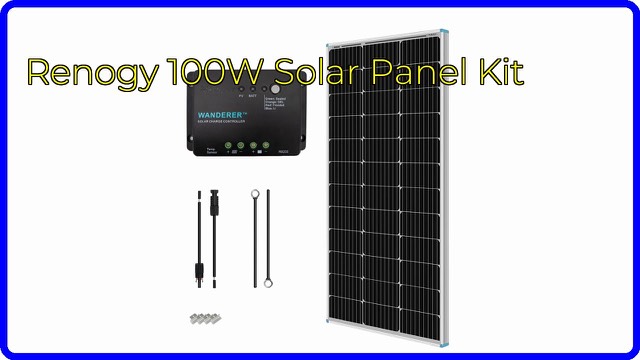 Renogy 100W monocrystalline solar panel starter kit