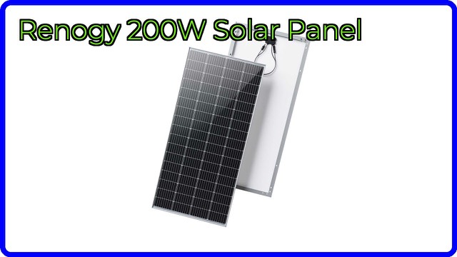 Renogy 200 watt monocrystalline solar panel with aluminium frame