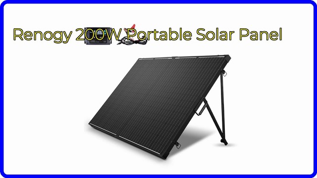 Renogy 200 watt foldable portable solar panel suitcase with kickstand