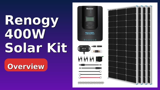 Renogy 400W solar kit with four 100W panels and MPPT charge controller