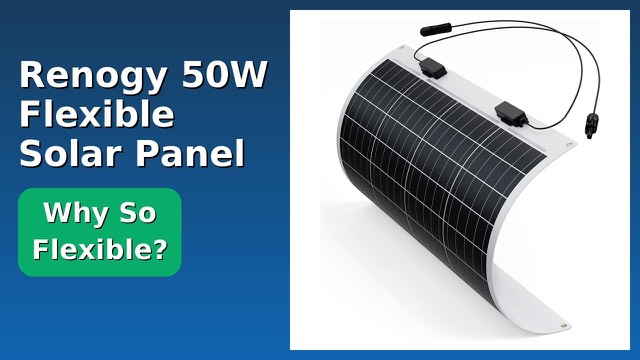 Renogy 50 watt flexible monocrystalline solar panel