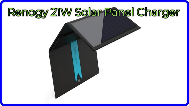 Renogy 21W foldable solar panel charger with USB ports and kickstand