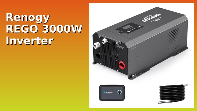 Renogy REGO 3000W pure sine wave inverter charger with LCD display