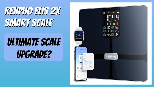 RENPHO Elis 2X black glass smart scale