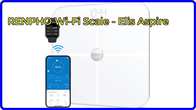 RENPHO Elis Aspire white glass smart bathroom scale