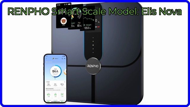 RENPHO Elis Nova smart scale with colour TFT display