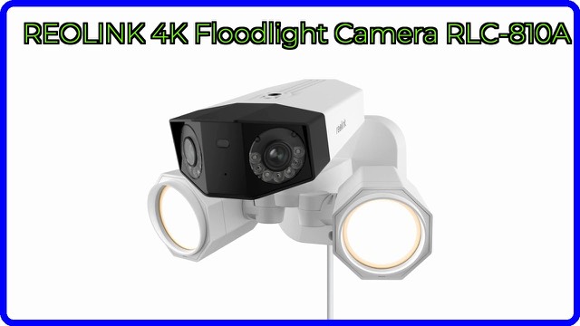 Reolink 4K PoE floodlight security camera mounted outdoors