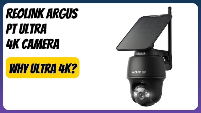 Reolink Argus PT Ultra 4K pan and tilt outdoor camera with solar panel