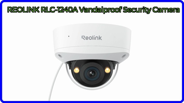 Reolink RLC-1240A bullet-style PoE security camera