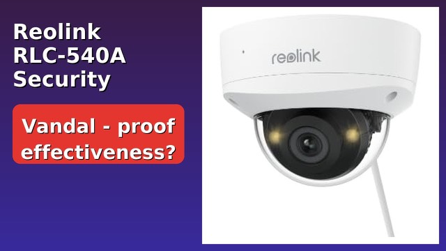 Reolink RLC-540A turret security camera with warm night-vision lights