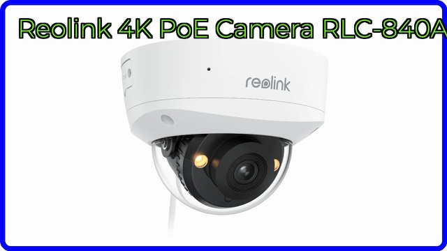 Reolink RLC-840A turret security camera with metal housing