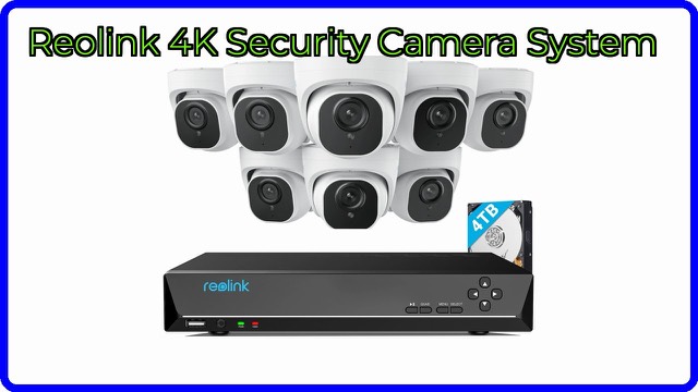 Reolink 4K PoE dome security cameras with network video recorder