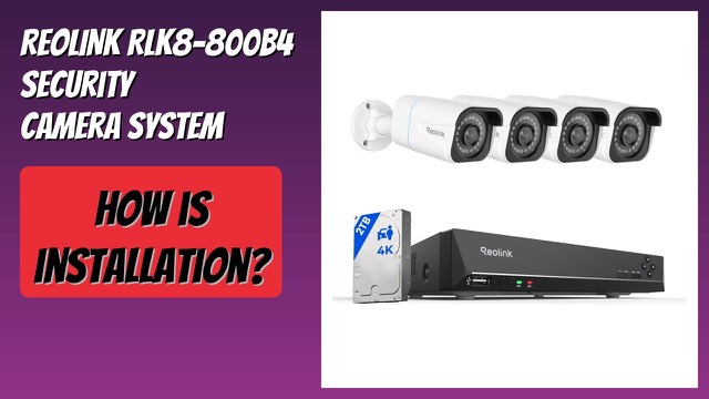 Reolink RLK8-800B4 8-channel 4K PoE camera system with recorder