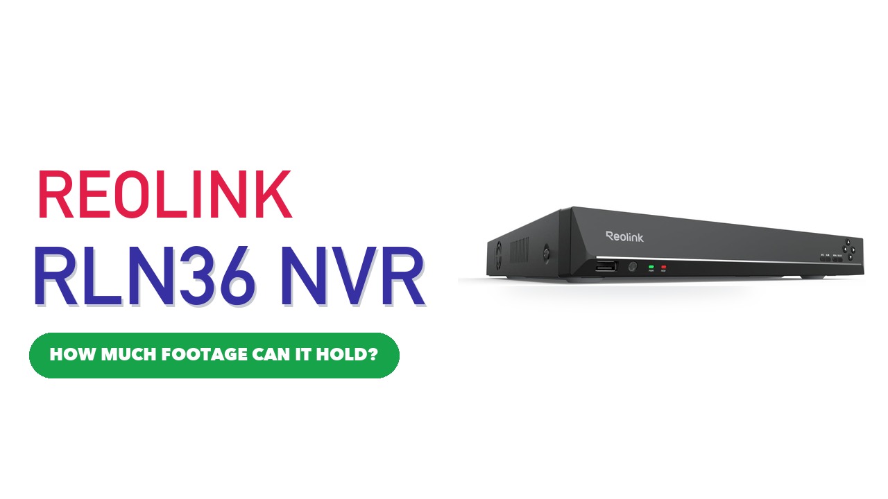 Reolink RLN36 36-channel network video recorder on a white background