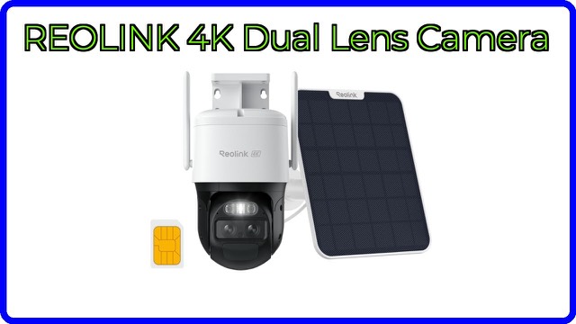 Reolink TrackMix dual-lens cellular security camera with a solar panel