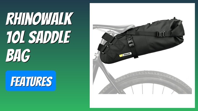 Rhinowalk 10L waterproof saddle bag mounted under a bike seat
