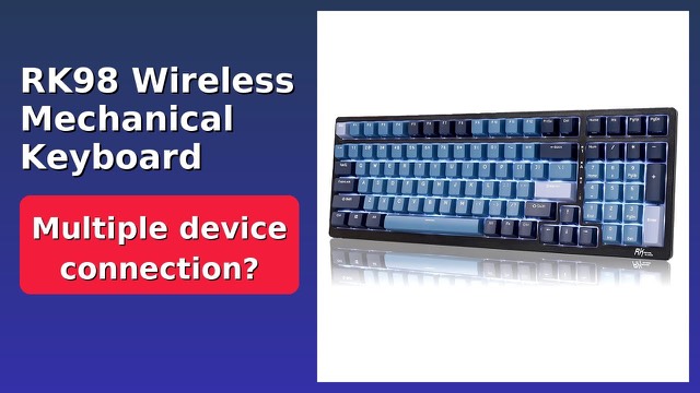 RK ROYAL KLUDGE RK98 compact wireless mechanical keyboard with RGB backlight