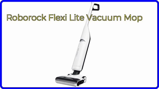 Roborock Flexi Lite cordless wet-dry vacuum mop on a hard floor