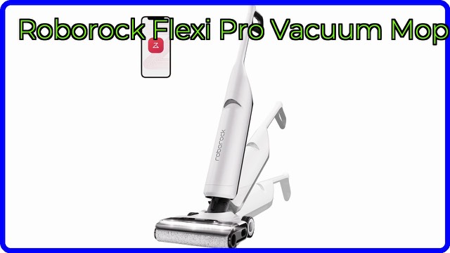 Roborock Flexi Pro cordless wet dry vacuum and mop on its base