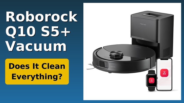 Roborock Q10 S5+ robot vacuum and mop with self-emptying dock