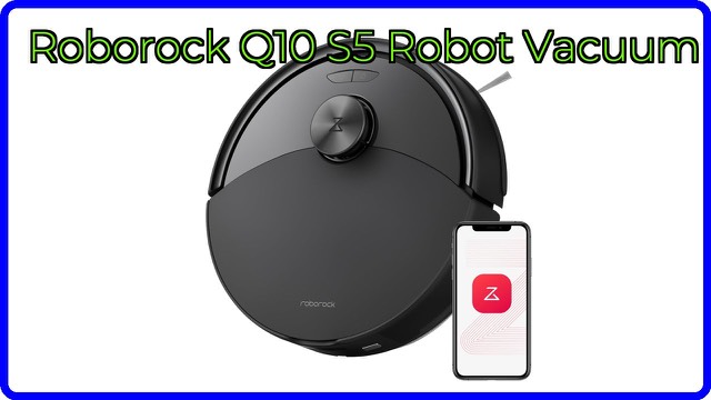 Roborock Q10 S5 black robot vacuum and mop