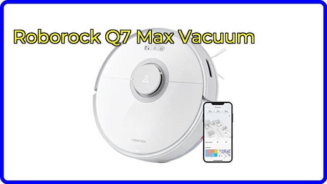 White Roborock Q7 Max robot vacuum and mop