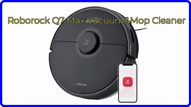 Roborock Q7 Max robot vacuum and mop in black
