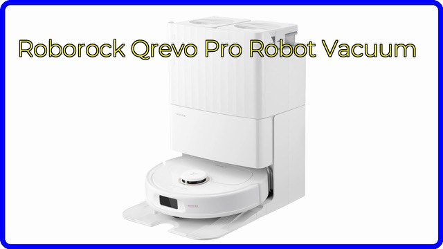 Roborock Qrevo Pro robot vacuum and mop with its docking station