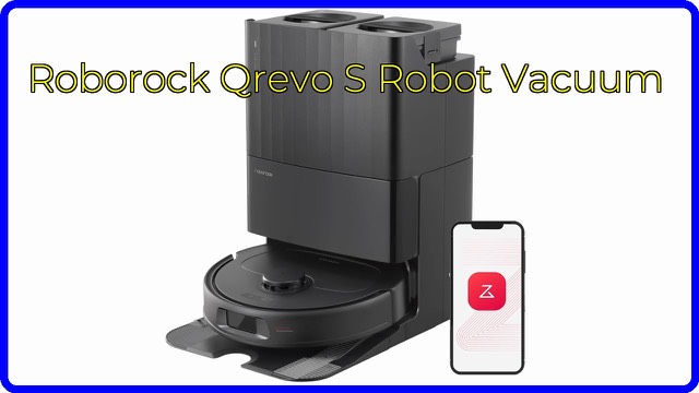 Roborock Qrevo S robot vacuum and mop with its docking station