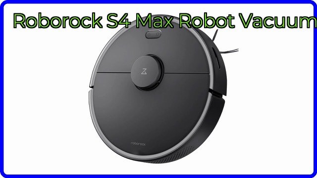 Roborock S4 Max round robot vacuum with LiDAR turret