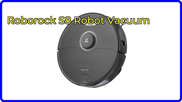 Roborock S8 black robot vacuum and mop with obstacle-avoidance sensors