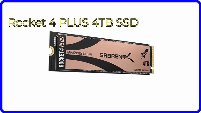 Sabrent Rocket 4 PLUS 4TB M.2 NVMe solid state drive