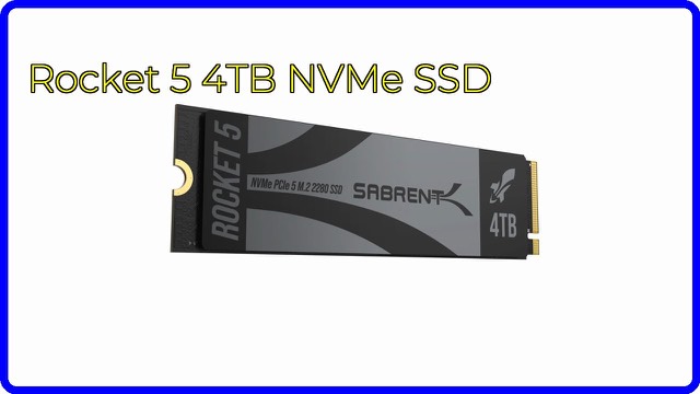 Sabrent Rocket 5 4TB M.2 NVMe SSD
