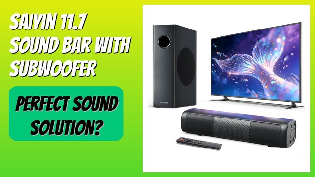 Saiyin DS6341M compact sound bar with wired subwoofer