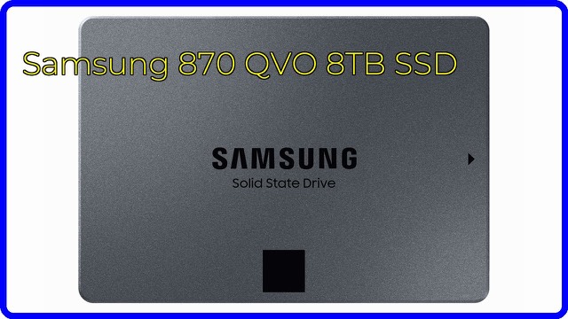 Samsung 870 QVO 8TB 2.5-inch SATA solid state drive in black